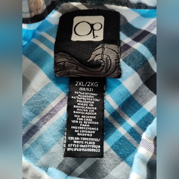 OCEAN PACIFIC Men's Lightweight Button Up Shirt. Size 2XL (50-52). Long Sleeves. - Picture 2 of 6